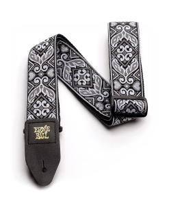 Ernie Ball Tribal Silver Jacquard Strap
