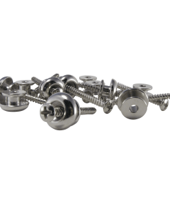 Nickel-Plated Brass Strap Buttons bag of 12