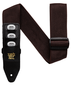 Ernie Ball Brown Pickholder Strap