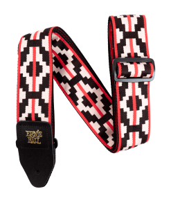 Ernie Ball Ristra Red Jacquard Strap