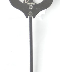 Bandstand&trade; Straight Trumpet Lyre, 4” stem - Nickel