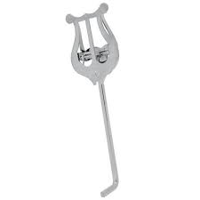 Bandstand™ Trumpet Lyre, bent stem - Nickel