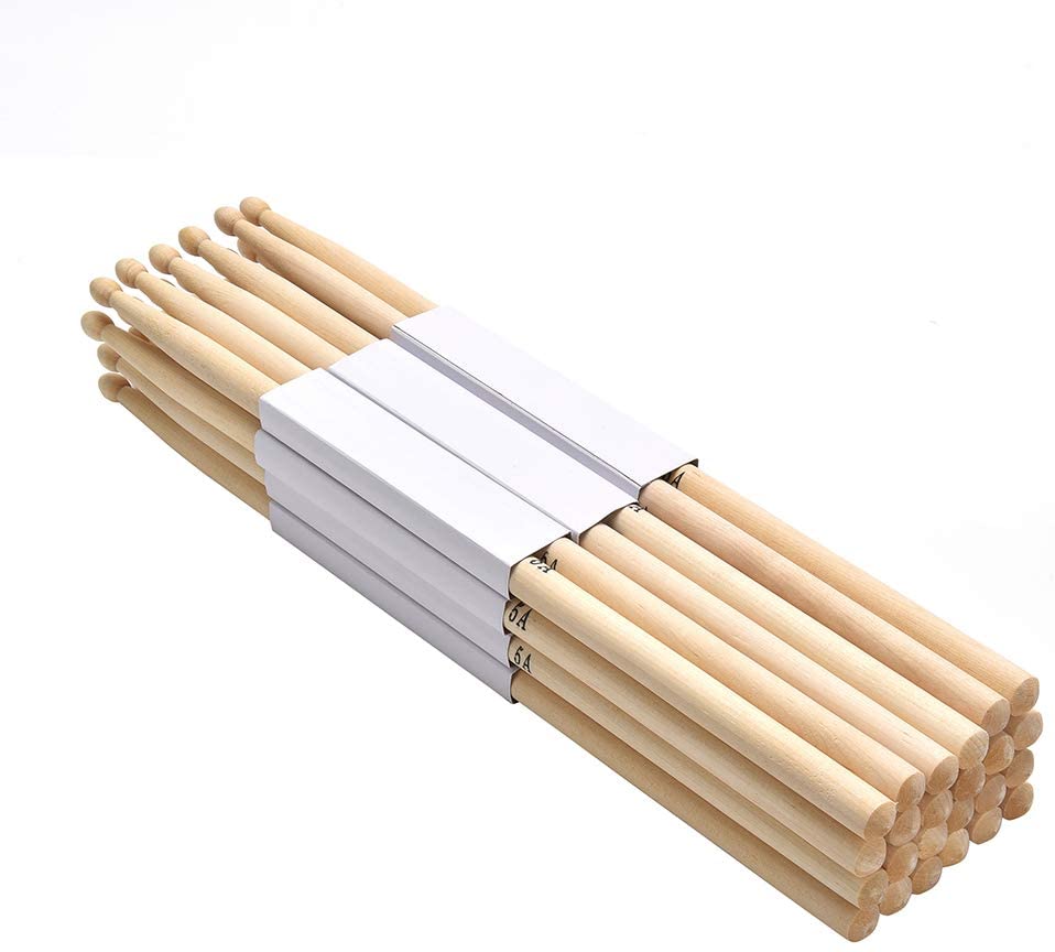 USA Hickory Drum Sticks - 12 Pairs