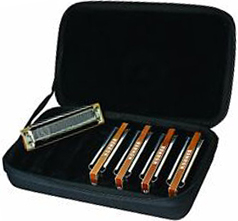 HOHNER MARINE BAND HARMONICA SET, INCLUDES KEY OF G, A, C, D, E