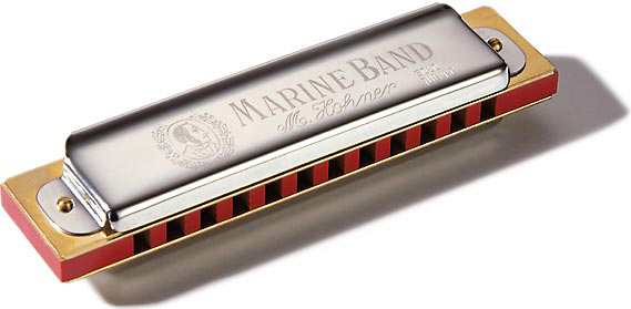HOHNER MARINE BAND 12 HOLE DIATONIC HARMONICA,