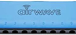 SUZUKI AIRWAVE 10 HOLE DIATONIC HARMONICA, KEY OF C, BLUE