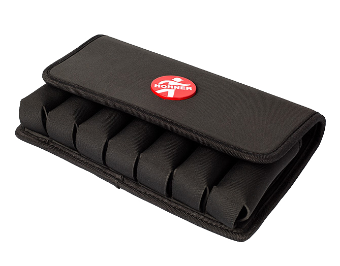 HOHNER FLEXCASE MEDIUM SIZE HARMONICA CASE, SOFT, VELCRO STRIPS